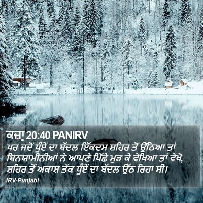 ਕਜ਼ਾૃ 20:40 PANIRV Bible Verse Image
