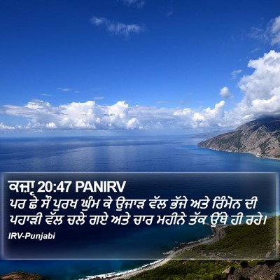 ਕਜ਼ਾૃ 20:47 PANIRV Bible Verse Image