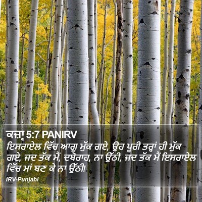 ਕਜ਼ਾૃ 5:7 PANIRV Bible Verse Image