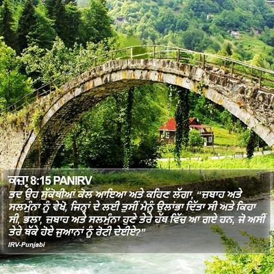 ਕਜ਼ਾૃ 8:15 PANIRV Bible Verse Image