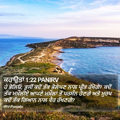 ਕਹਾਉਤਾਂ 1:22 PANIRV Bible Verse Image