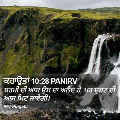 ਕਹਾਉਤਾਂ 10:28 PANIRV Bible Verse Image