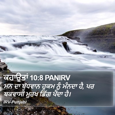 ਕਹਾਉਤਾਂ 10:8 PANIRV Bible Verse Image