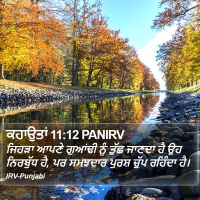 ਕਹਾਉਤਾਂ 11:12 PANIRV Bible Verse Image