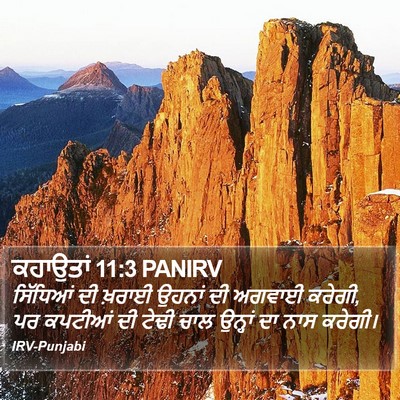 ਕਹਾਉਤਾਂ 11:3 PANIRV Bible Verse Image