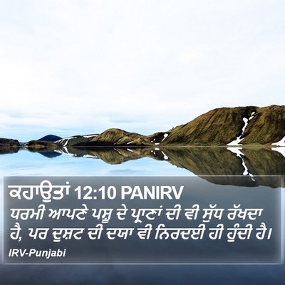 ਕਹਾਉਤਾਂ 12:10 PANIRV Bible Verse Image