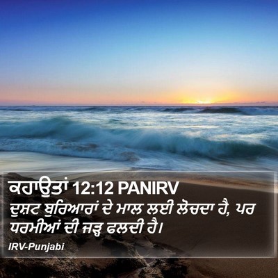 ਕਹਾਉਤਾਂ 12:12 PANIRV Bible Verse Image