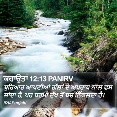 ਕਹਾਉਤਾਂ 12:13 PANIRV Bible Verse Image