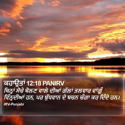 ਕਹਾਉਤਾਂ 12:18 PANIRV Bible Verse Image