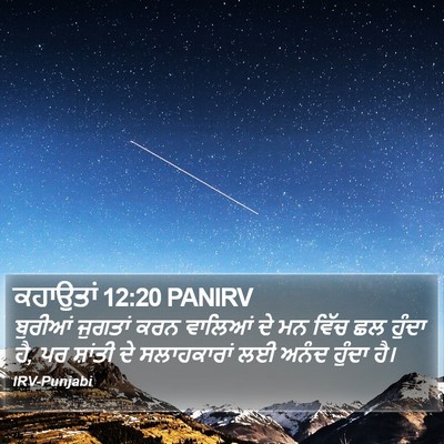 ਕਹਾਉਤਾਂ 12:20 PANIRV Bible Verse Image