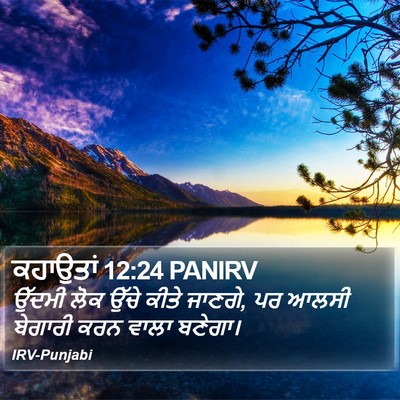 ਕਹਾਉਤਾਂ 12:24 PANIRV Bible Verse Image