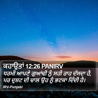 ਕਹਾਉਤਾਂ 12:26 PANIRV Bible Verse Image