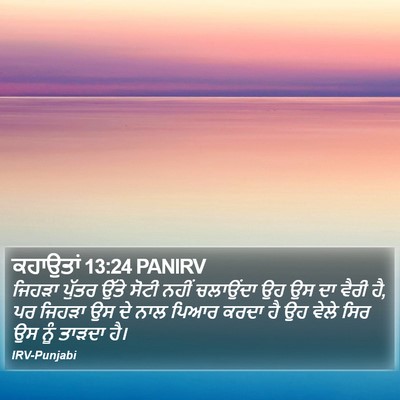 ਕਹਾਉਤਾਂ 13:24 PANIRV Bible Verse Image