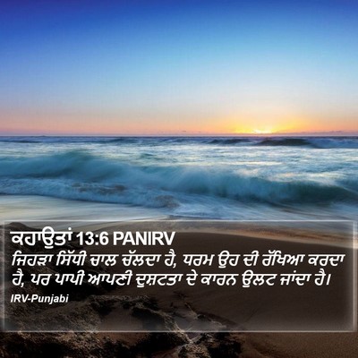 ਕਹਾਉਤਾਂ 13:6 PANIRV Bible Verse Image