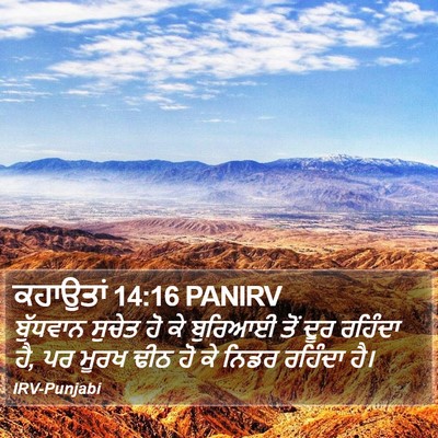 ਕਹਾਉਤਾਂ 14:16 PANIRV Bible Verse Image