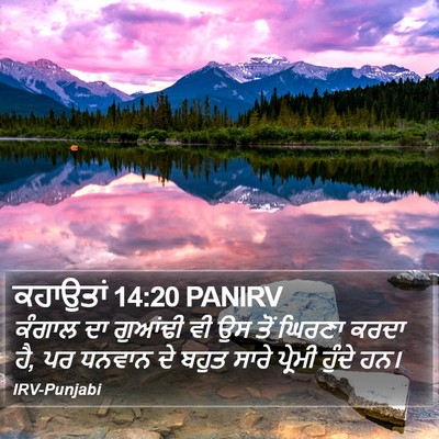 ਕਹਾਉਤਾਂ 14:20 PANIRV Bible Verse Image