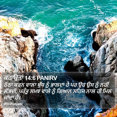 ਕਹਾਉਤਾਂ 14:6 PANIRV Bible Verse Image