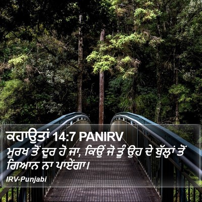 ਕਹਾਉਤਾਂ 14:7 PANIRV Bible Verse Image