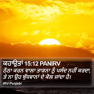 ਕਹਾਉਤਾਂ 15:12 PANIRV Bible Verse Image