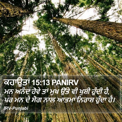 ਕਹਾਉਤਾਂ 15:13 PANIRV Bible Verse Image