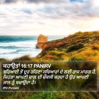 ਕਹਾਉਤਾਂ 16:17 PANIRV Bible Verse Image