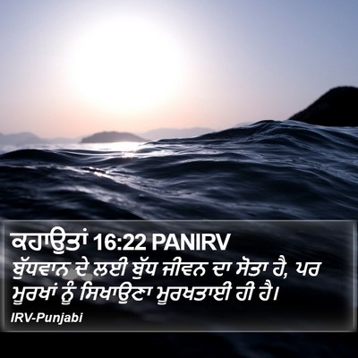 ਕਹਾਉਤਾਂ 16:22 PANIRV Bible Verse Image