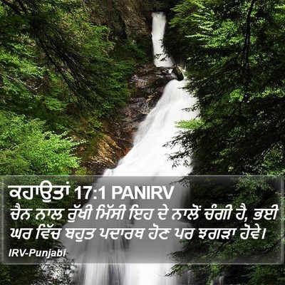 ਕਹਾਉਤਾਂ 17:1 PANIRV Bible Verse Image
