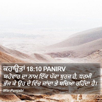 ਕਹਾਉਤਾਂ 18:10 PANIRV Bible Verse Image