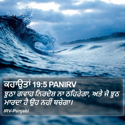 ਕਹਾਉਤਾਂ 19:5 PANIRV Bible Verse Image
