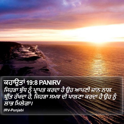 ਕਹਾਉਤਾਂ 19:8 PANIRV Bible Verse Image