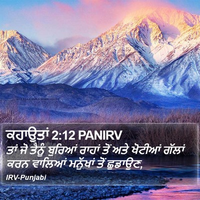 ਕਹਾਉਤਾਂ 2:12 PANIRV Bible Verse Image