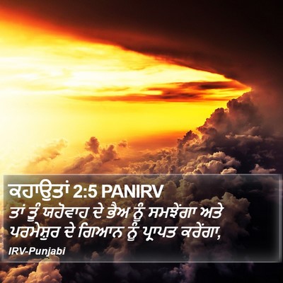 ਕਹਾਉਤਾਂ 2:5 PANIRV Bible Verse Image