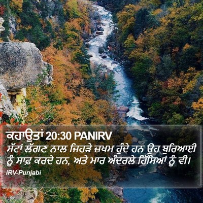ਕਹਾਉਤਾਂ 20:30 PANIRV Bible Verse Image