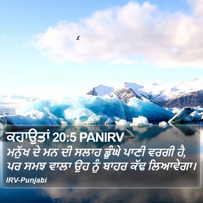 ਕਹਾਉਤਾਂ 20:5 PANIRV Bible Verse Image