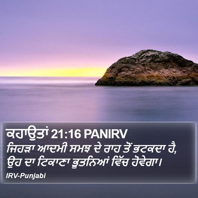 ਕਹਾਉਤਾਂ 21:16 PANIRV Bible Verse Image