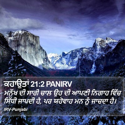 ਕਹਾਉਤਾਂ 21:2 PANIRV Bible Verse Image