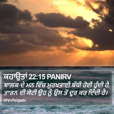 ਕਹਾਉਤਾਂ 22:15 PANIRV Bible Verse Image