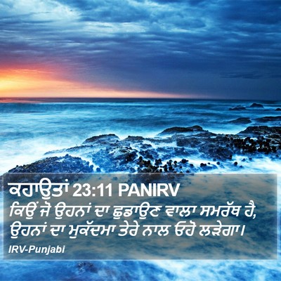ਕਹਾਉਤਾਂ 23:11 PANIRV Bible Verse Image