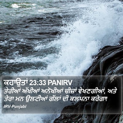 ਕਹਾਉਤਾਂ 23:33 PANIRV Bible Verse Image