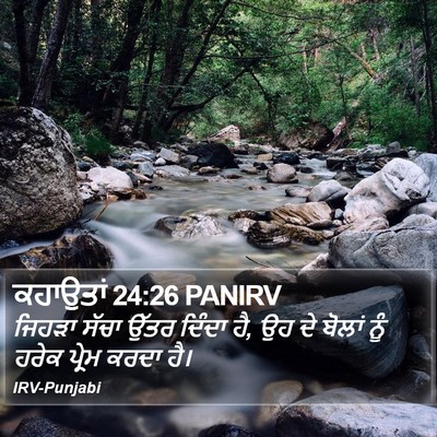 ਕਹਾਉਤਾਂ 24:26 PANIRV Bible Verse Image