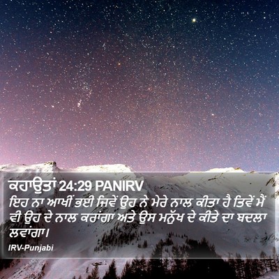 ਕਹਾਉਤਾਂ 24:29 PANIRV Bible Verse Image