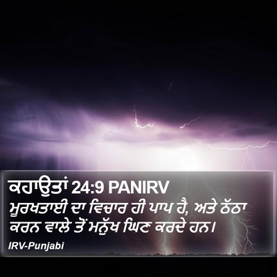 ਕਹਾਉਤਾਂ 24:9 PANIRV Bible Verse Image