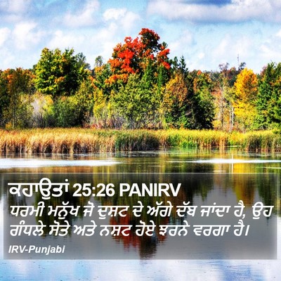 ਕਹਾਉਤਾਂ 25:26 PANIRV Bible Verse Image