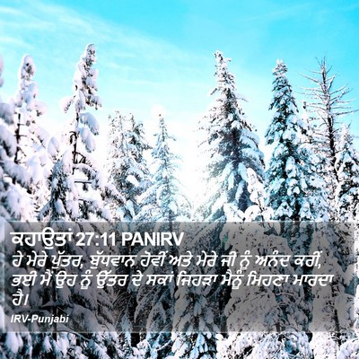 ਕਹਾਉਤਾਂ 27:11 PANIRV Bible Verse Image