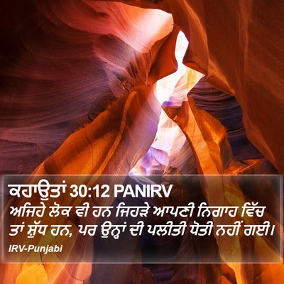 ਕਹਾਉਤਾਂ 30:12 PANIRV Bible Verse Image