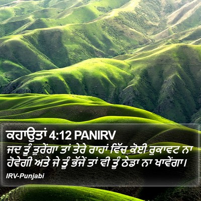 ਕਹਾਉਤਾਂ 4:12 PANIRV Bible Verse Image