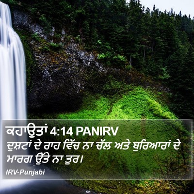 ਕਹਾਉਤਾਂ 4:14 PANIRV Bible Verse Image