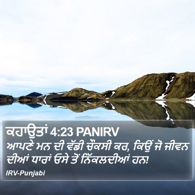 ਕਹਾਉਤਾਂ 4:23 PANIRV Bible Verse Image