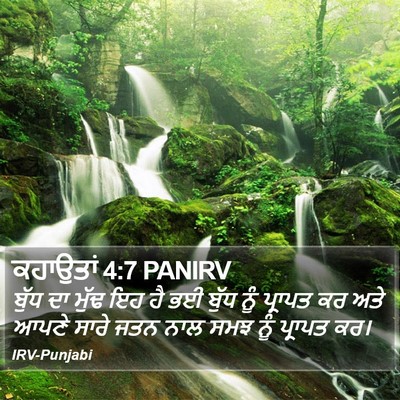 ਕਹਾਉਤਾਂ 4:7 PANIRV Bible Verse Image