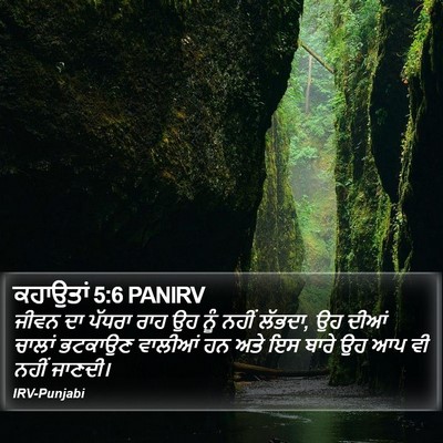 ਕਹਾਉਤਾਂ 5:6 PANIRV Bible Verse Image